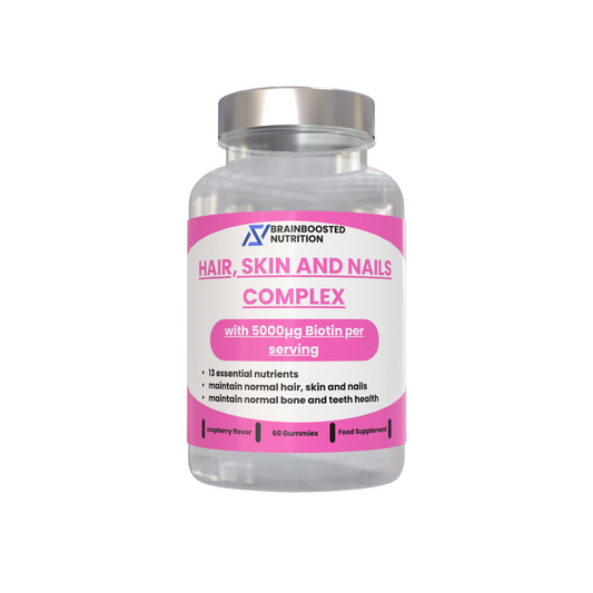 Beauty Complex – Hair, Skin & Nail Support – 60 Raspberry Gummies
