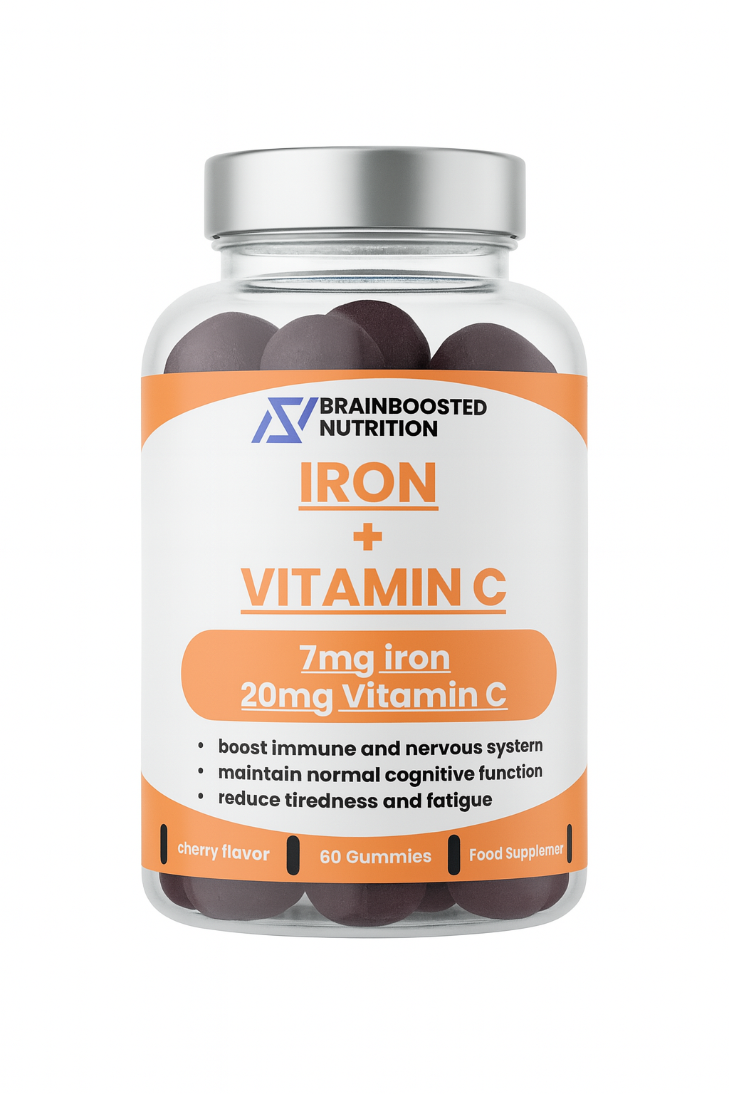 Iron + Vitamin C Gummies – Energy & Immune Support